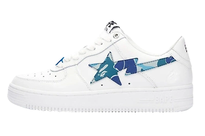 A Bathing Ape Bape Sta Low White ABC Camo Blue (2021) Produktfoto