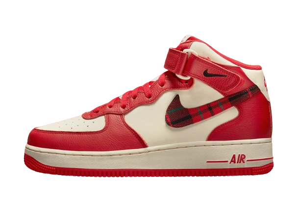 Foto del prodotto Nike Air Force 1 Mid '07 LX Plaid Cream Red