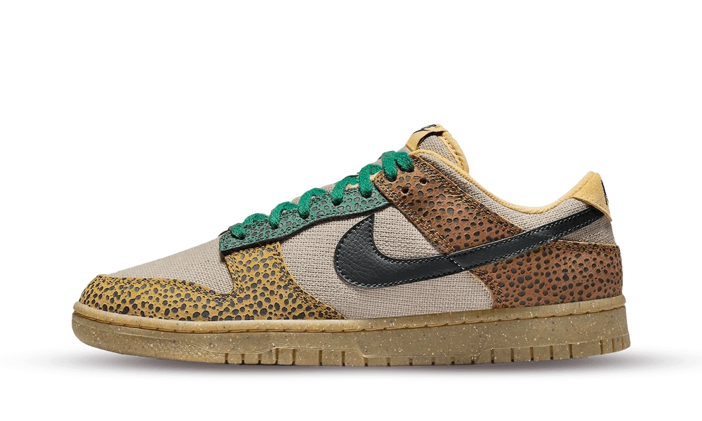 Nike Dunk Low Safari Golden Moss product photo