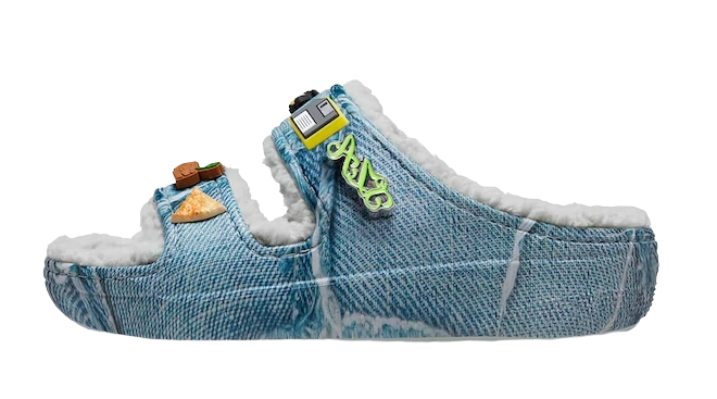 Crocs Classic Cozzzy Sandal SZA Denim Produktfoto