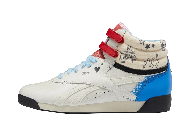 Reebok Freestyle Hi DC Comics "Harley Quinn" productfoto