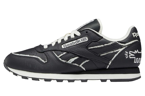 Reebok Classic Leather Keith Haring Pure Grey Chalkboard Dog productfoto