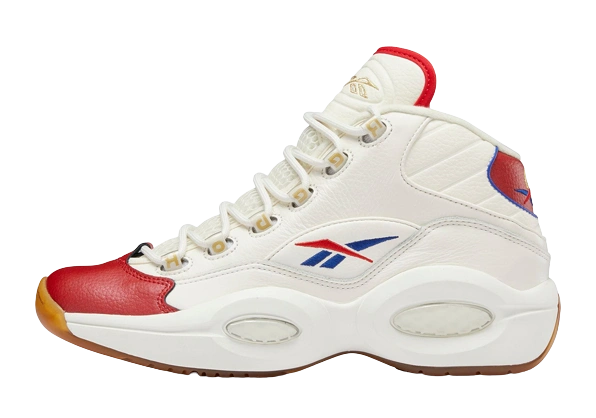 Reebok Question Mid White Red Blue productfoto