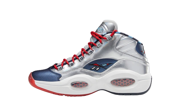 Reebok Question Mid Iverson X Harden Silver productfoto