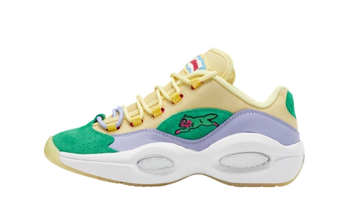 Reebok Question Low BBC Ice Cream Running Dog Yellow Green productfoto