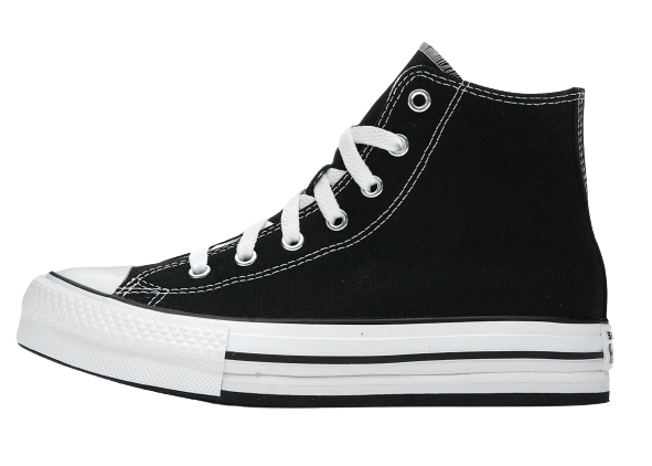 Converse Chuck Taylor All-Star EVA Lift Platform Hi Black White (GS) productfoto