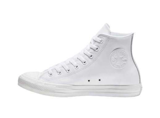 Converse Chuck Taylor All-Star Leather Hi White Monochrome productfoto
