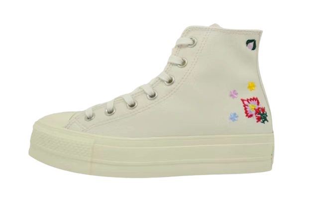 Converse Chuck Taylor All-Star Hi Lift Egret Floral Embroidery (W) productfoto