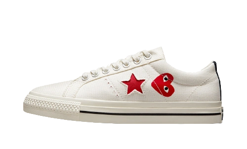 Converse One Star Ox Comme Des Garcons PLAY White productfoto