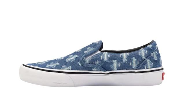 Vans Slip-On Supreme Hole Punch Denim Blue