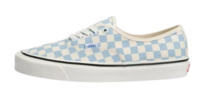 Vans Authentic 44 DX Anaheim Factory Light Blue Checkerboard productfoto