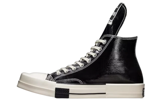 Converse TURBODRK Chuck Taylor All-Star 70 Hi Rick Owens DRKSHDW Black Lacquered Denim productfoto