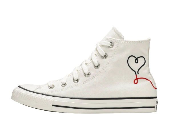 Converse Chuck Taylor All-Star Hi Made With Love White productfoto