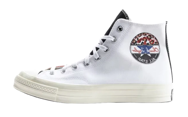 Converse Chuck 70 Hi Logo Play White University Red productfoto