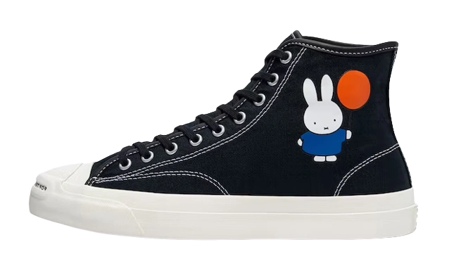 Converse CONS Jack Purcell Pro Mid POP Trading Company Miffy Black productfoto
