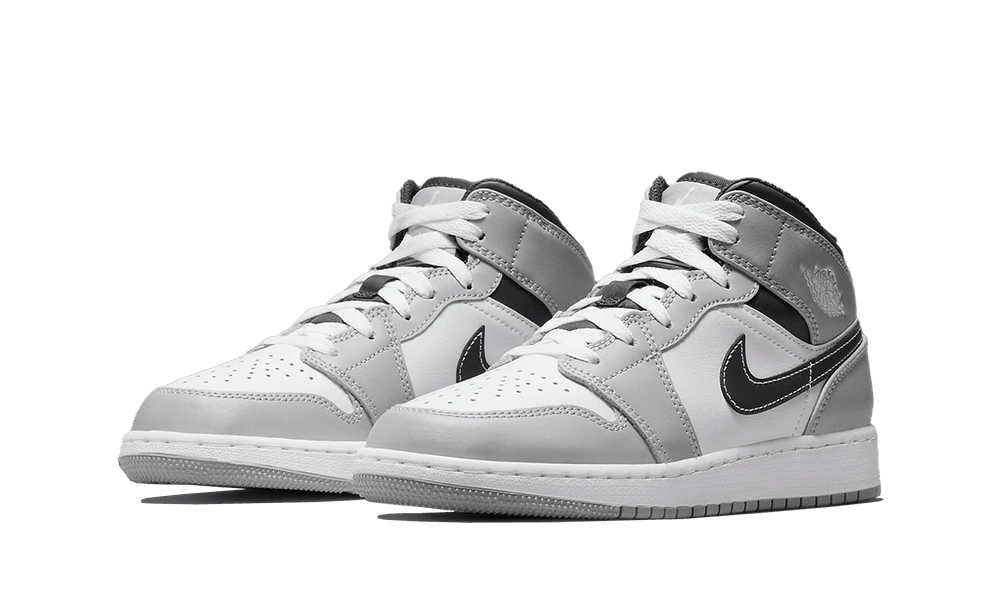 Jordan 1 Mid Light Smoke Grey (GS) - Image 2