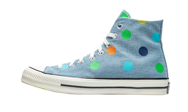 Converse Chuck Taylor All-Star 70 Hi Golf Wang Denim Polka Dots productfoto