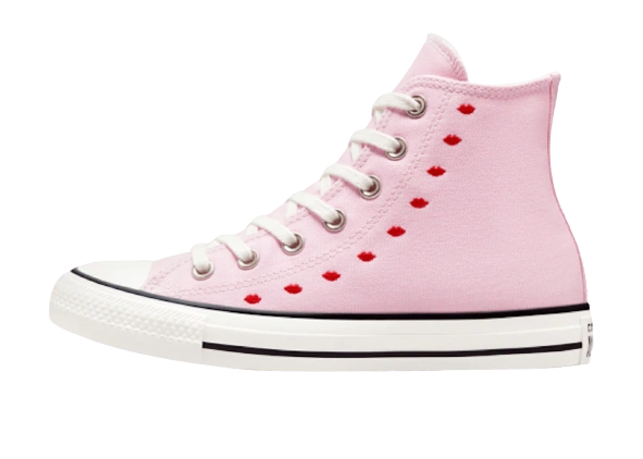 Converse Chuck Taylor All-Star Hi Embroidered Hearts Pink (W) productfoto