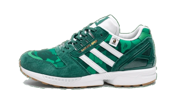 Adidas ZX 8000 Bape Undefeated Green productfoto