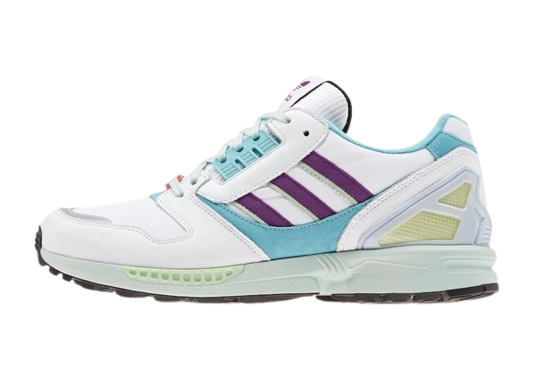 Adidas ZX 8000 White Purple Aqua Produktfoto