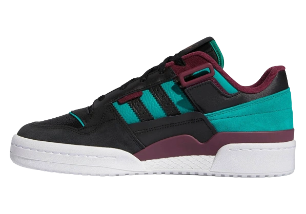 Adidas Forum Exhibit Low Black Crimson Green productfoto