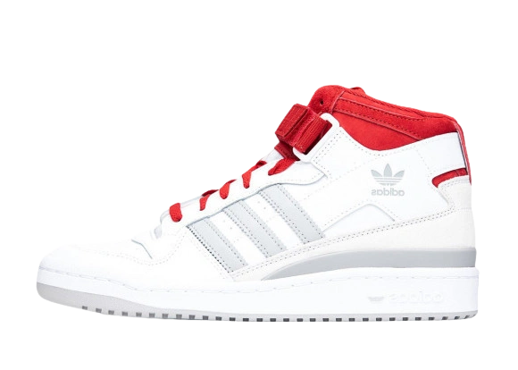 Adidas Forum Mid White Red Grey Produktfoto