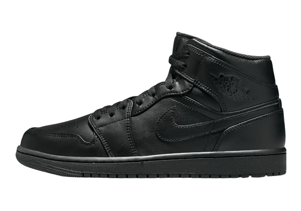Photo du produit Jordan 1 Mid Triple Black (2022)