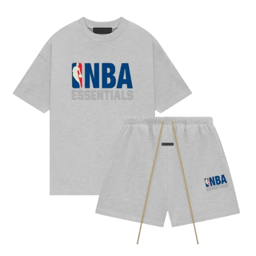 Fear of God Essentials NBA Light Heather Summer Set Produktfoto