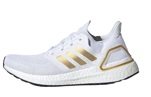 Adidas Ultra Boost 20 Cloud White Gold Metallic (W) productfoto