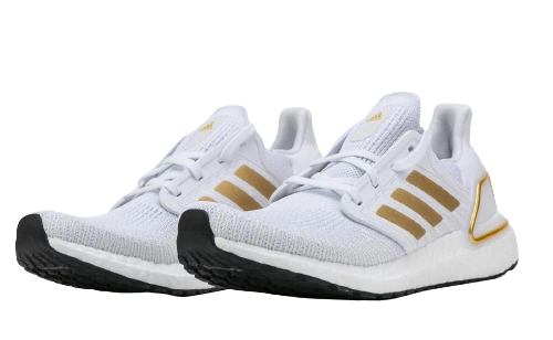 Adidas Ultra Boost 20 Cloud White Gold Metallic (W) - Image 1