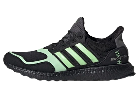 Adidas Ultra Boost S&L Core Black Glow Green productfoto