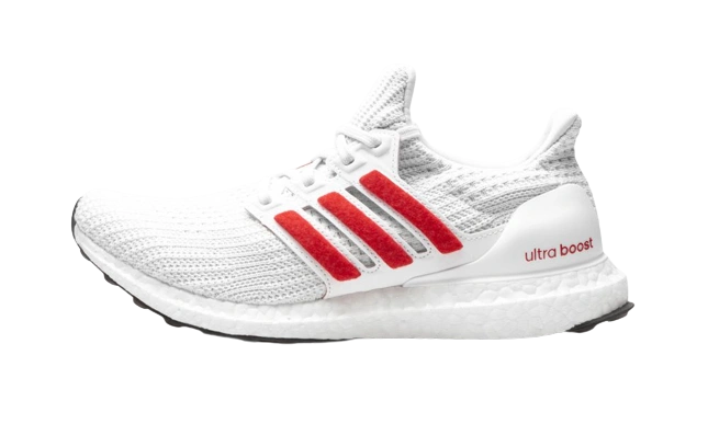 Adidas UltraBoost 4.0 DNA White Scarlet productfoto
