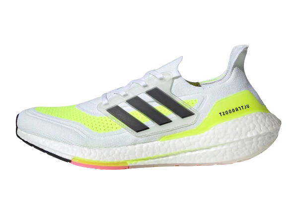 Adidas Ultra Boost 21 White Solar Yellow productfoto