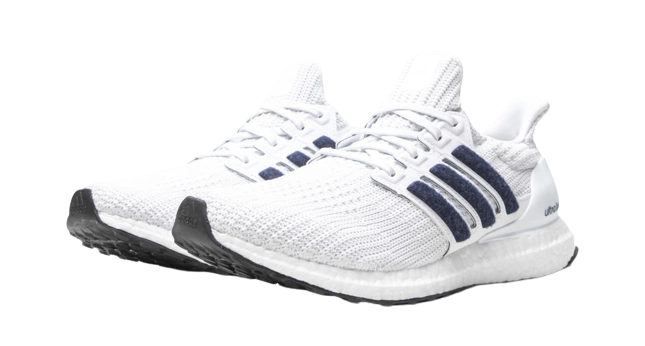 Adidas UltraBoost 4.0 White Collegiate Navy - Image 1