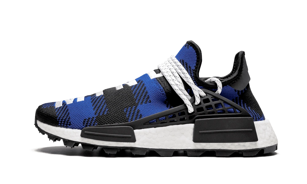 Adidas NMD Hu Pharrell X BBC Blue Plaid Produktfoto
