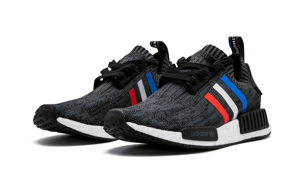 Adidas NMD R1 Tri Color Stripes Black - Image 1