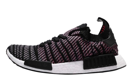 Adidas NMD R1 STLT Black Grey Solar Pink Produktfoto