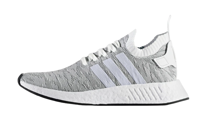 Adidas NMD R2 Primeknit White Black Produktfoto