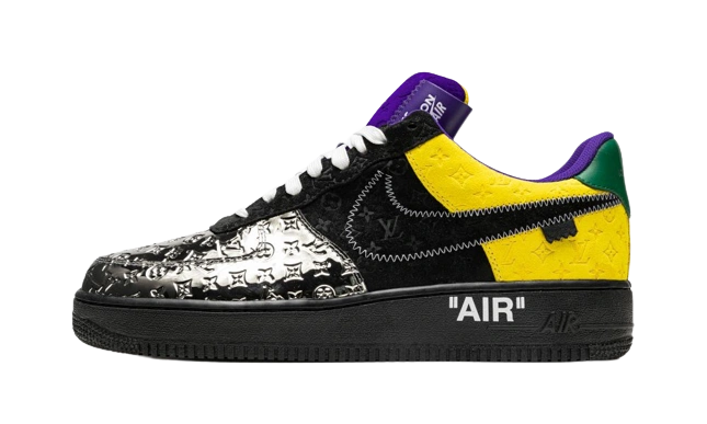 Foto del prodotto Louis Vuitton Nike Air Force 1 Low By Virgil Abloh Black Metallic Silver