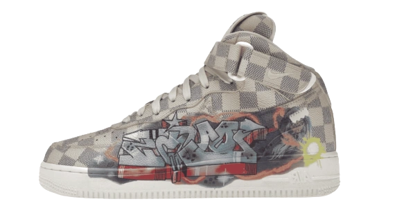 Foto del prodotto Louis Vuitton Nike Air Force 1 Mid By Virgil Abloh Graffiti