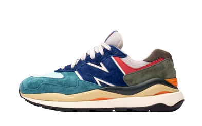 New Balance 57/40 Green Navy Orange Red