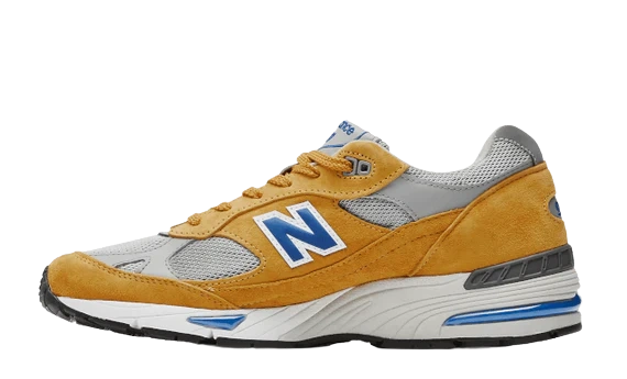 New Balance 991 Yellow Blue productfoto