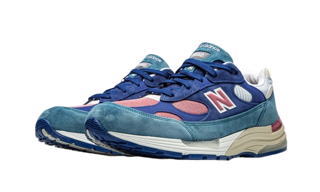New Balance 992 Blue Teal Rose - Image 1