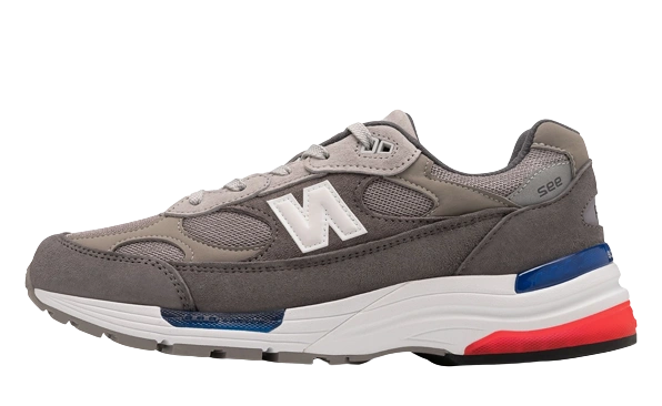 New Balance 992 Grey Blue Red productfoto