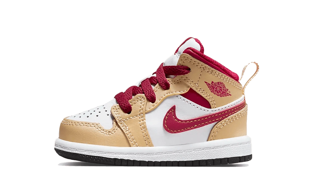 Photo du produit Jordan 1 Mid Light Curry Cardinal (TD)