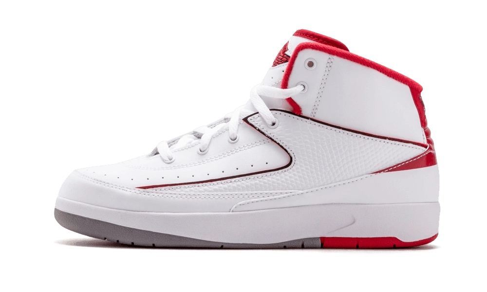 Jordan 2 White Varsity Red Grey (GS) product photo