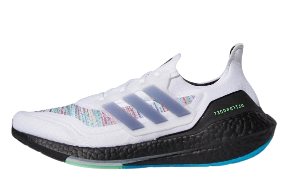 Adidas Ultra Boost 21 White Multicolor productfoto