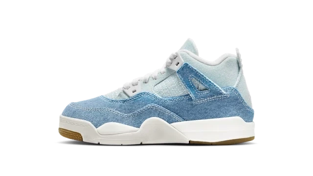 Photo du produit Jordan 4 Retro TEX Denim Worn Blue (PS)