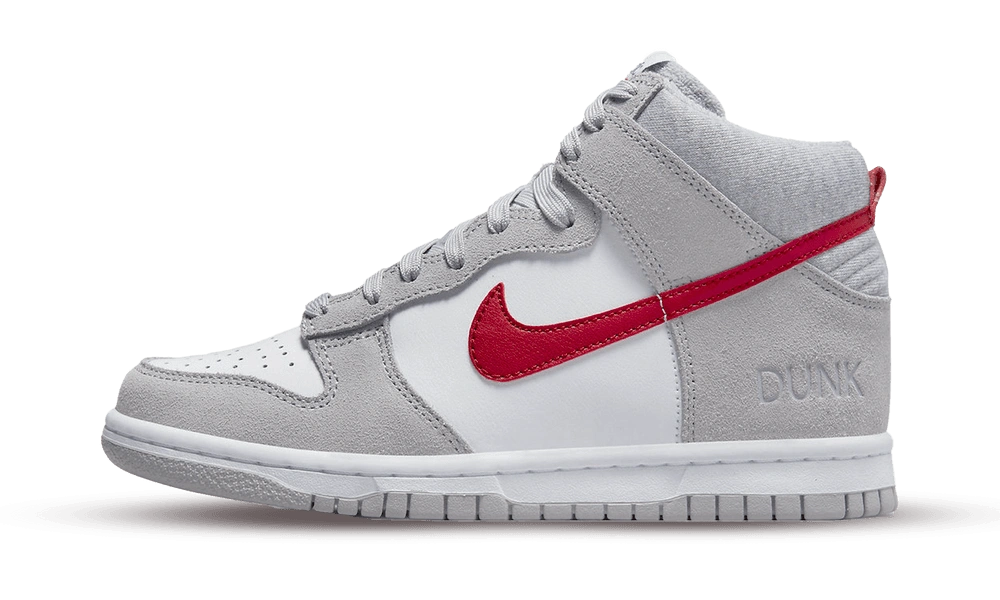 Nike Dunk High Athletic Club Grey Red (GS) product photo