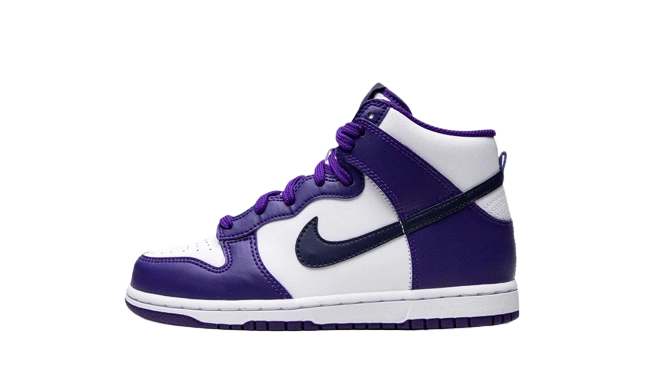 Nike Dunk High Electro Purple Midnght Navy (PS) product photo